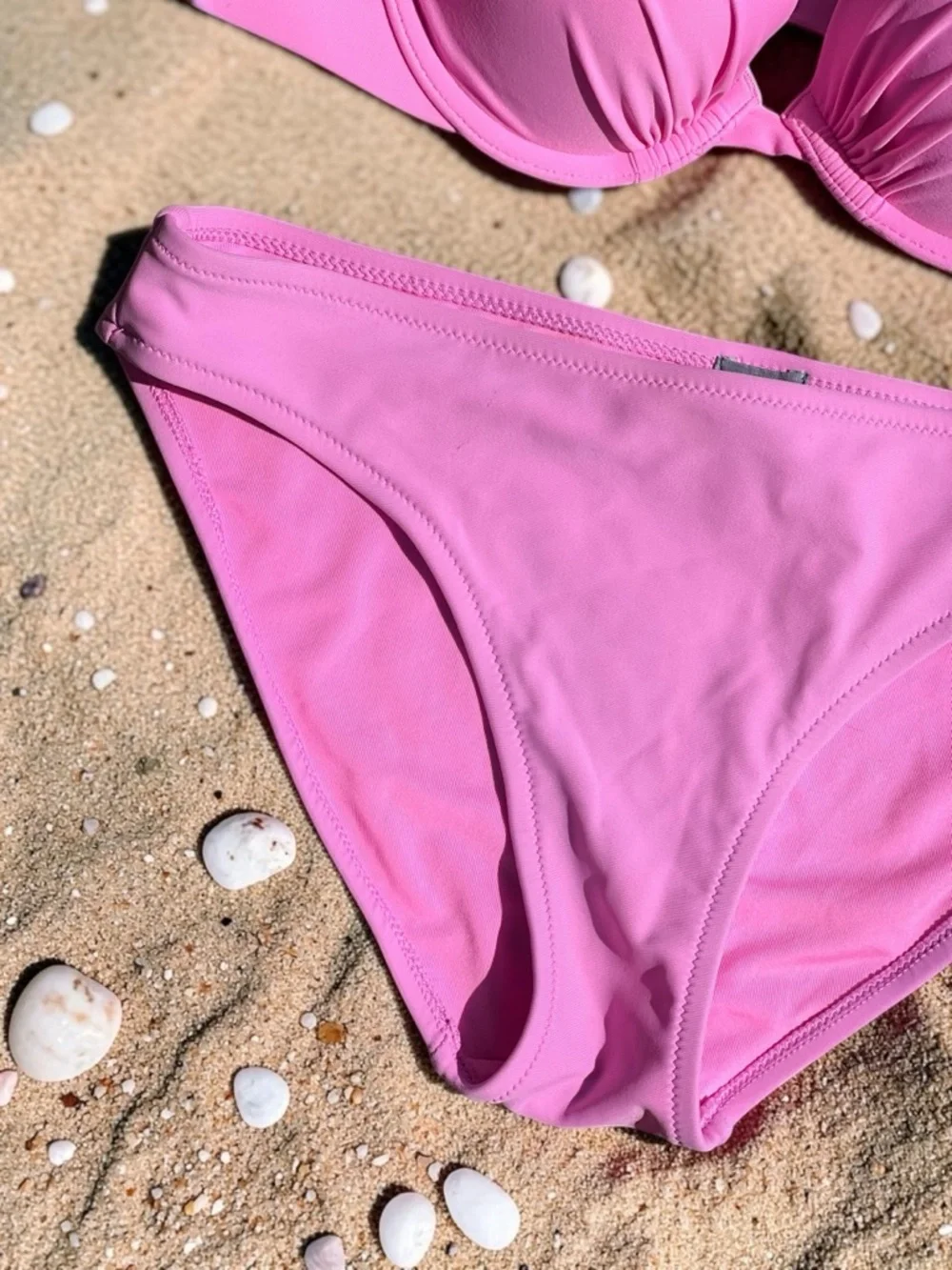 Aerie  Pink Push-Up Swim Top & Bikini Bottom Set - Picture 5 of 16